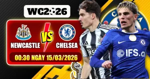 Newcastle đấu với Chelsea